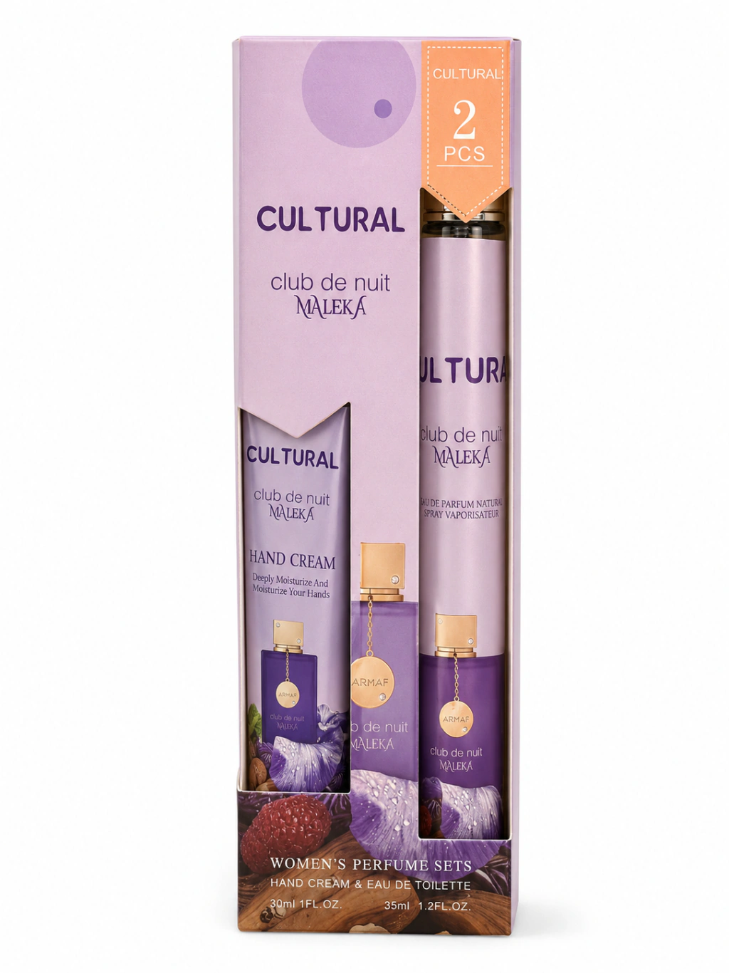 Set perfume y crema de manos Club de Nuit Maleka Cultural